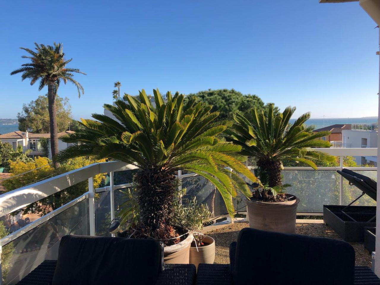 Gorgeous One-Bedroom Apartment With Terrace And Sea View -Stayinantibes- Bijou Plage Eksteriør bilde