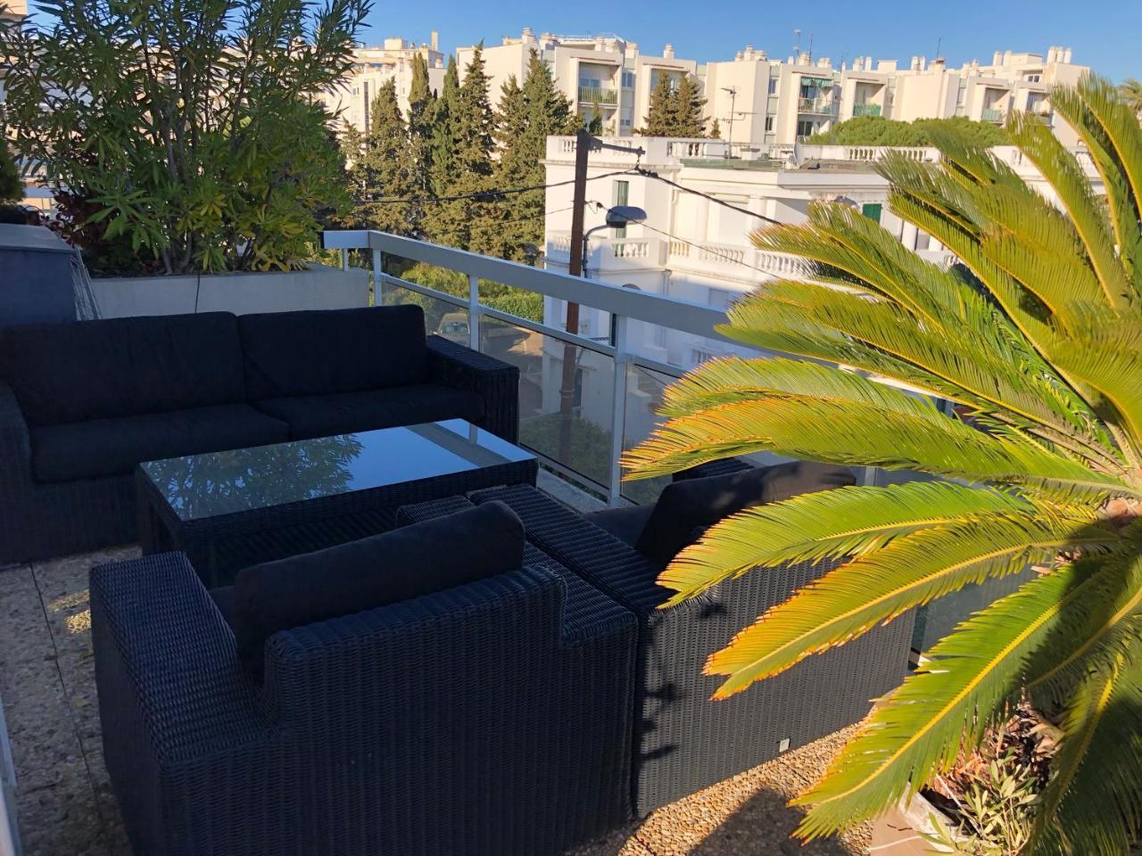 Gorgeous One-Bedroom Apartment With Terrace And Sea View -Stayinantibes- Bijou Plage Eksteriør bilde
